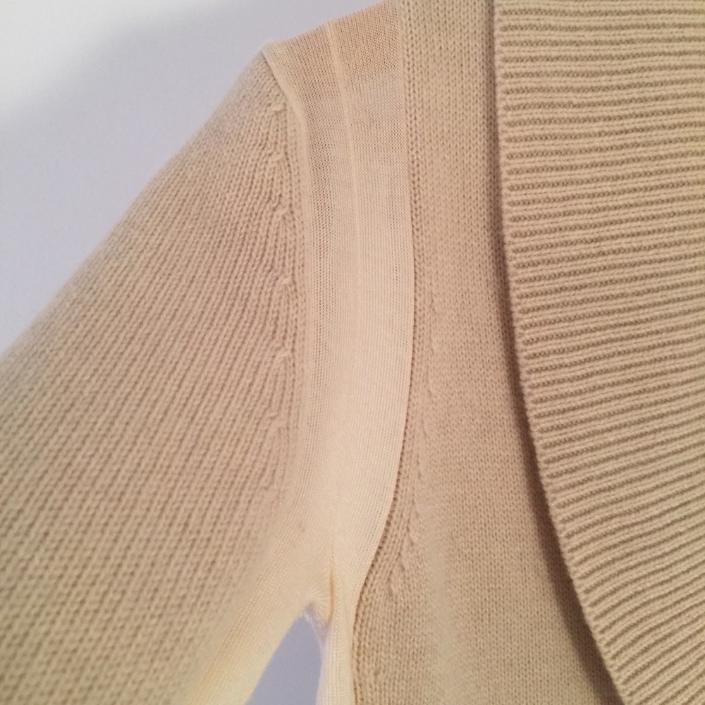 🎉SOLD ON TRADESY! NWT DEREK LAM TRIPLE PLY SHAWL COLLAR RUNWAY CASHMERE CARDIGAN - Picture 6 of 14